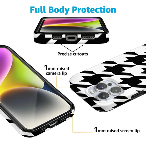 Houndstooth | High Contrast Design Case