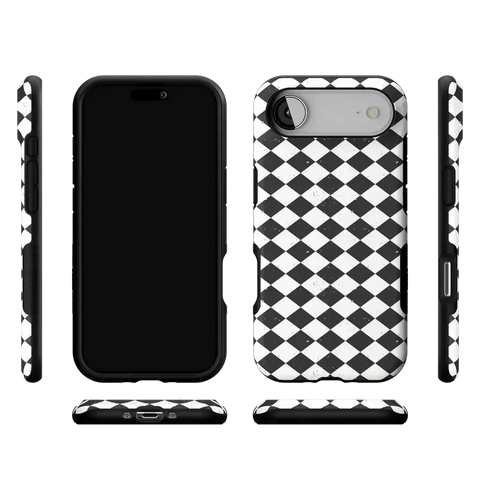 Salem's Hex | Black & White Checkered Case
