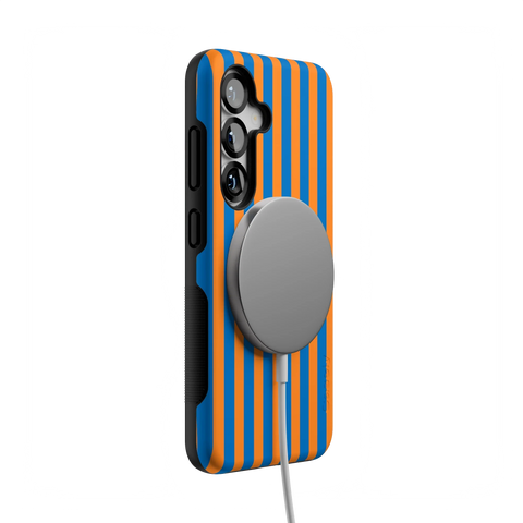 Go New York | Blue & Orange Stripes Case