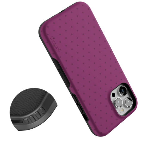 On the Dot | Plum Polka Dot Case