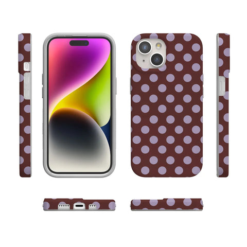 Spotted in SoHo | Burgundy Polka Dot Case