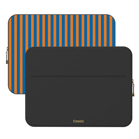 Go New York | Blue & Orange Stripes Laptop Case