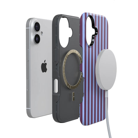Perfect Stripes | Purple & Blue Stripes Case