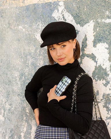As if! | Light Blue Plaid Case