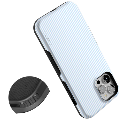 Stripes and the City | Light Blue Pinstripe Case