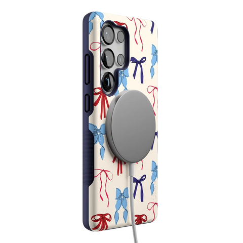 American Girlie | Red White & Blue Bows Case
