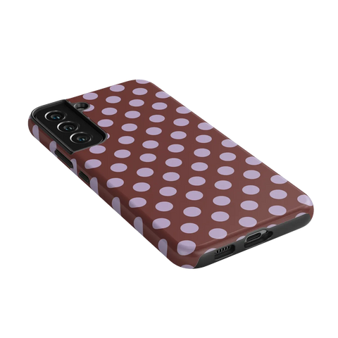 Spotted in SoHo | Burgundy Polka Dot Case