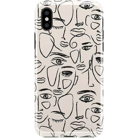 We're All Human | Minimal Face Art Case