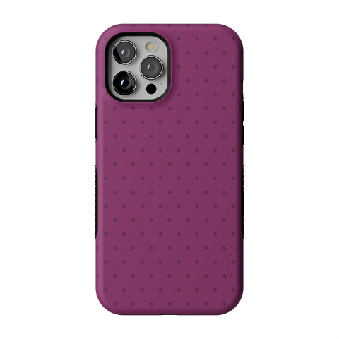 On the Dot | Plum Polka Dot Case