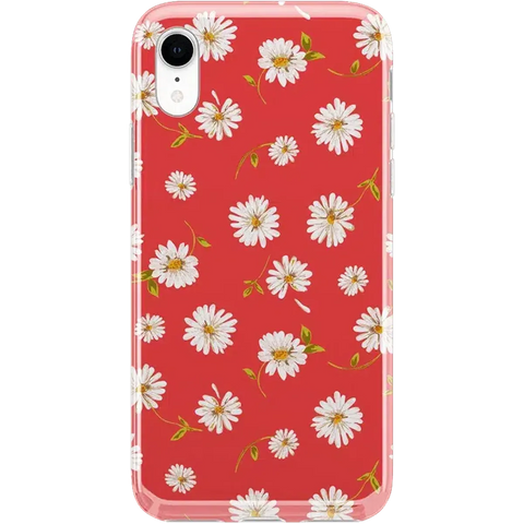 Daisy Daydream | Red Coral Floral Case