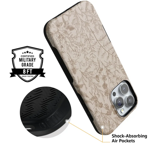 Beige Garden | Neutral Floral Case