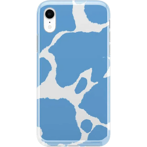 Current MOOd | Light Blue Cow Print Case