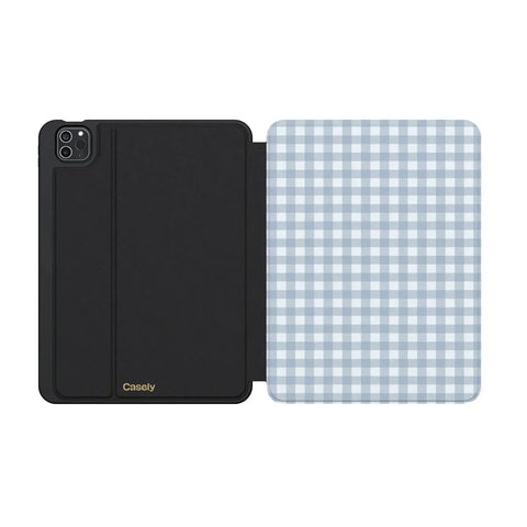 Pastel Picnic | Blue Gingham iPad Case