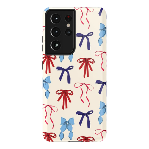 American Girlie | Red White & Blue Bows Case
