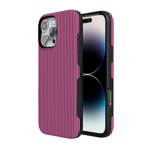 Stripes and the City | Pink & Purple Pinstripe Case