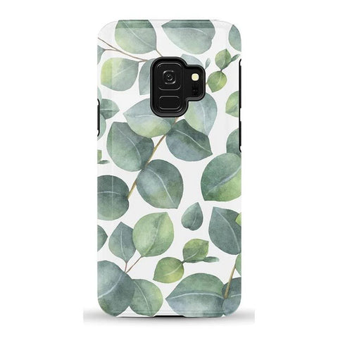 Leaf Me Alone | Green Floral Print Samsung Case