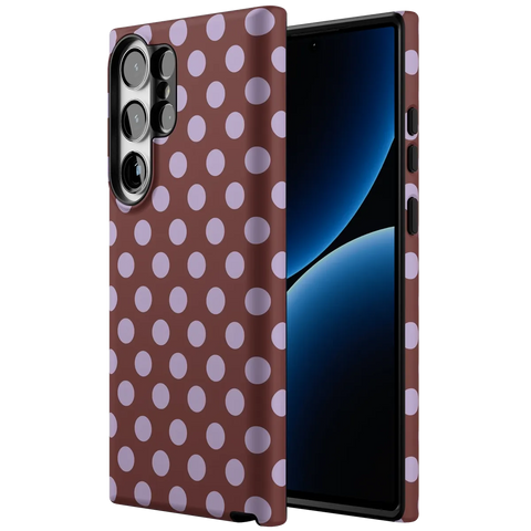 Spotted in SoHo | Burgundy Polka Dot Case