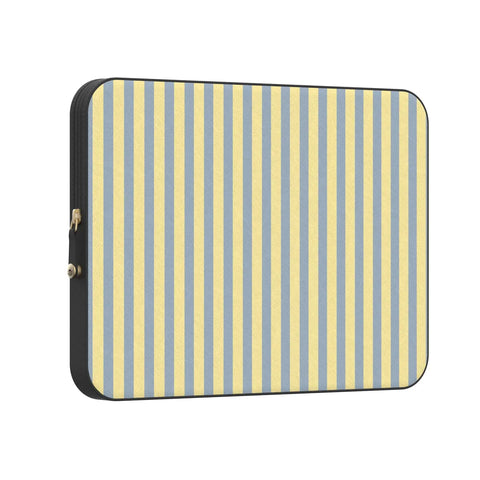 Coastline Stripes | Blue & Yellow Laptop Case