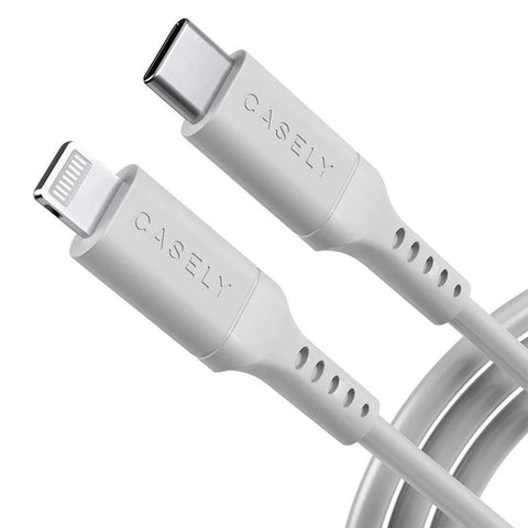 Fast Charging Cable | MFi Certified Lightning to USB-C Cord - White Cord