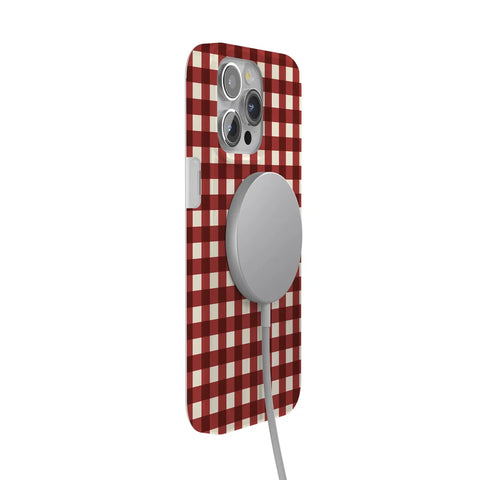 Checked Twice | Red Plaid Case