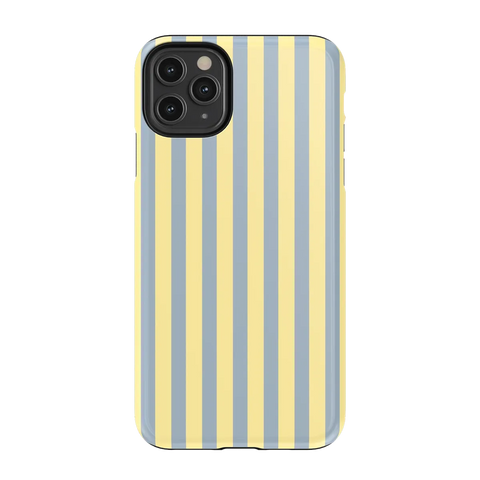 Coastline Stripes | Blue & Yellow Case