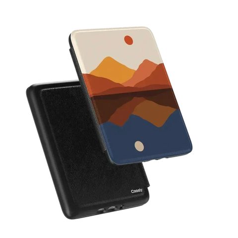 Opposites Attract | Day & Night Colorblock Mountains Kindle Case