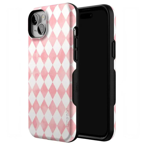Queen of Diamonds | Pink Watercolor Case