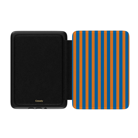 Go New York | Blue & Orange Stripes Kindle Case