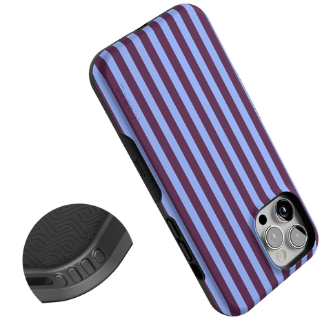 Perfect Stripes | Purple & Blue Stripes Case