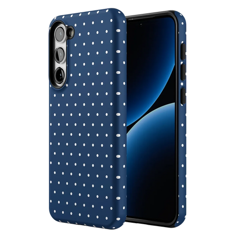 On the Dot | Navy Polka Dot Case