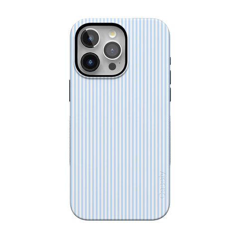 Stripes and the City | Light Blue Pinstripe Case