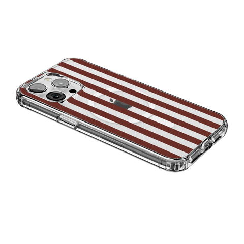 Sunday in Brooklyn | Burgundy Stripes Case