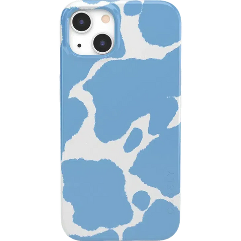 Current MOOd | Light Blue Cow Print Case
