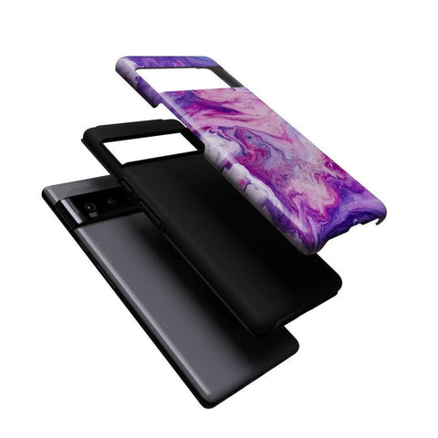Tie Dying Over You | Purple Marble Google Pixel Case