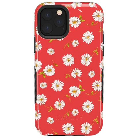 Daisy Daydream | Red Coral Floral Case