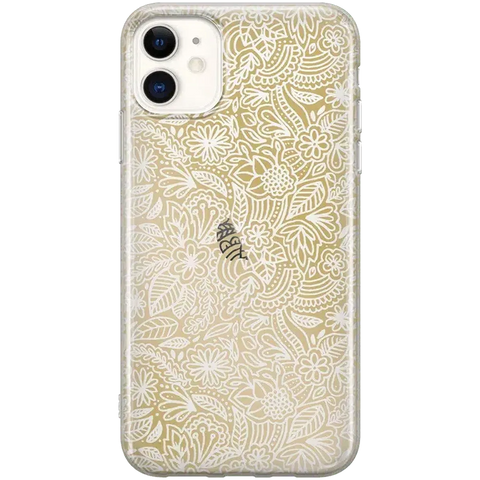 Floral Mandala | Rose Gold Clear Case