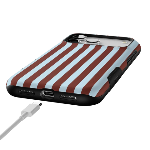Sunday in Brooklyn | Blue Stripes Case