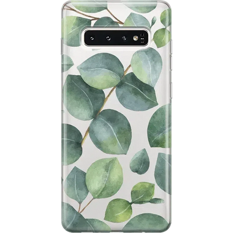 Leaf Me Alone | Green Floral Print Samsung Case