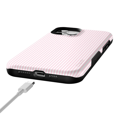 Stripes and the City | Light Pink Pinstripe Case