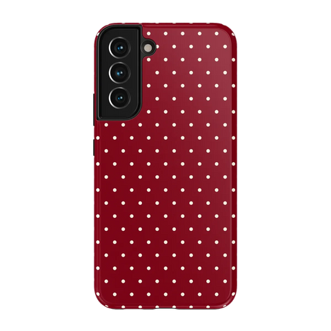 On the Dot | Maroon Polka Dot Case
