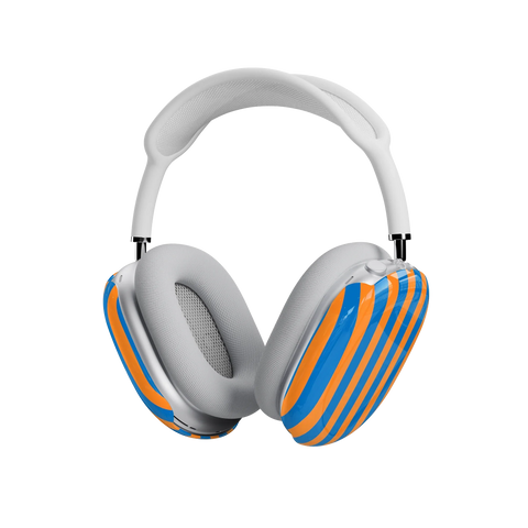 Go New York | Blue & Orange Stripes AirPods Max Case