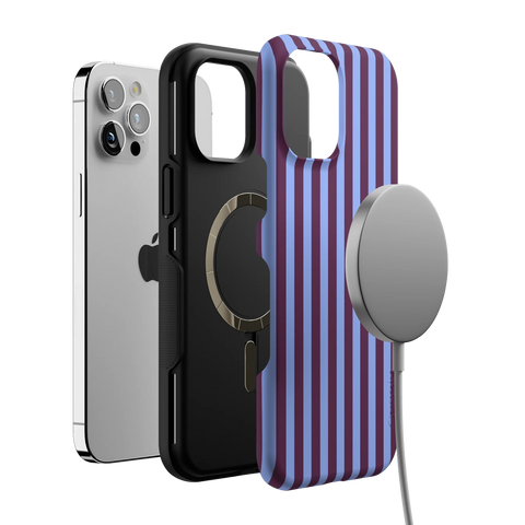 Perfect Stripes | Purple & Blue Stripes Case