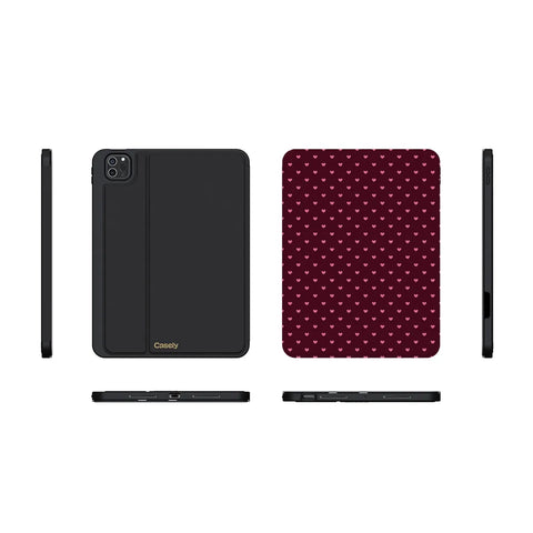 Heart Noir | Tiny Hearts iPad Case