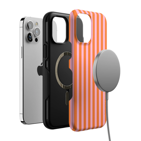 Perfect Stripes | Orange & Pink Stripes Case