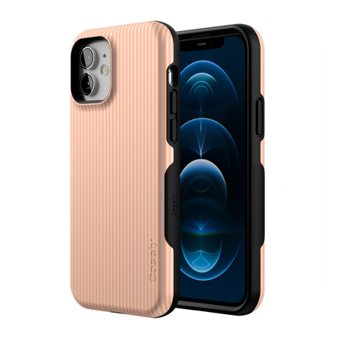 Stripes and the City | Orange & Pink Pinstripe Case