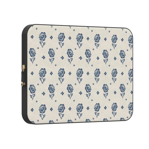 Seaside Stitch | Vintage Roses Laptop Case