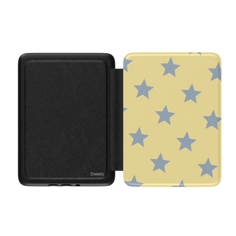 Shine Bright | Butter Yellow Stars Kindle Case