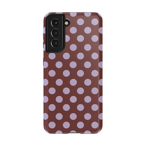 Spotted in SoHo | Burgundy Polka Dot Case