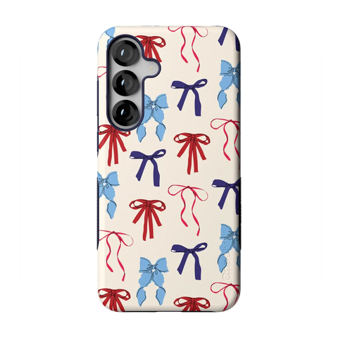American Girlie | Red White & Blue Bows Case