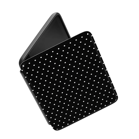 On the Dot | White Polka Dot Kindle Case
